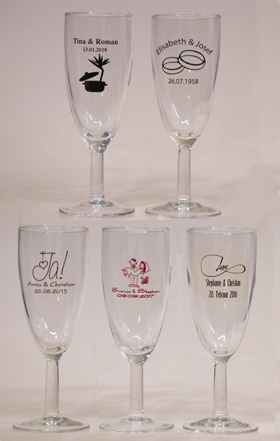 Sektglasset Reims PS 1042 - 72 Stück 9000 inclusive einfarbigem Druck